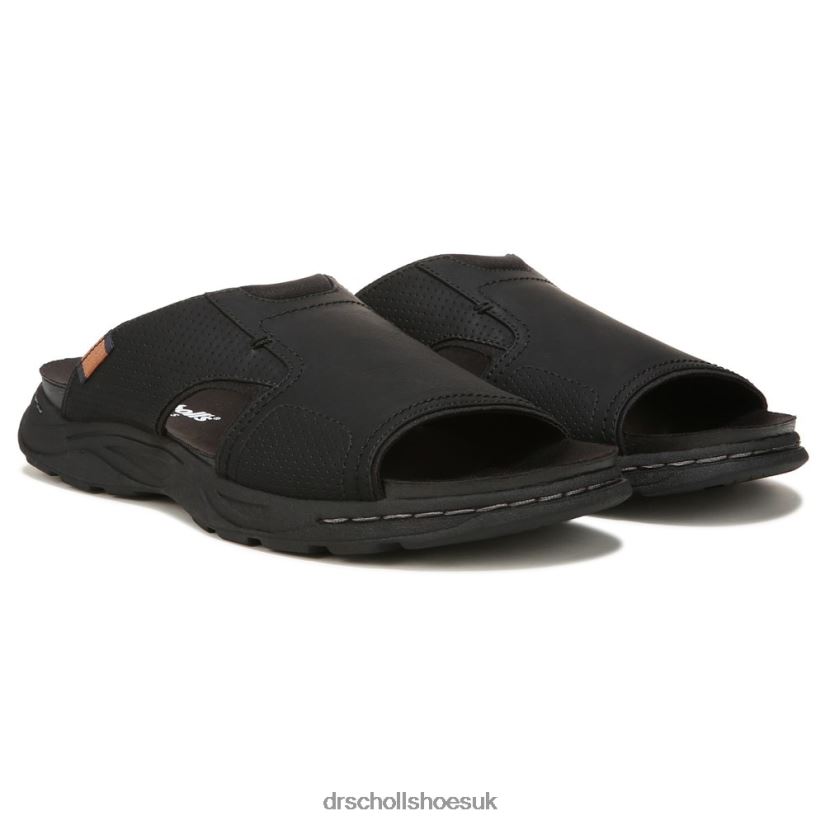 Men Hawthorne Slide Sandal 88LBTP300 Dr Scholls Black