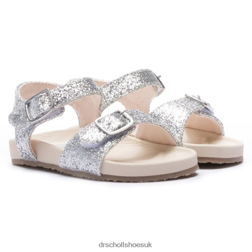 Toddler/Little Kid Isla Sandal 88LBTP322 Dr Scholls Silver Glitter