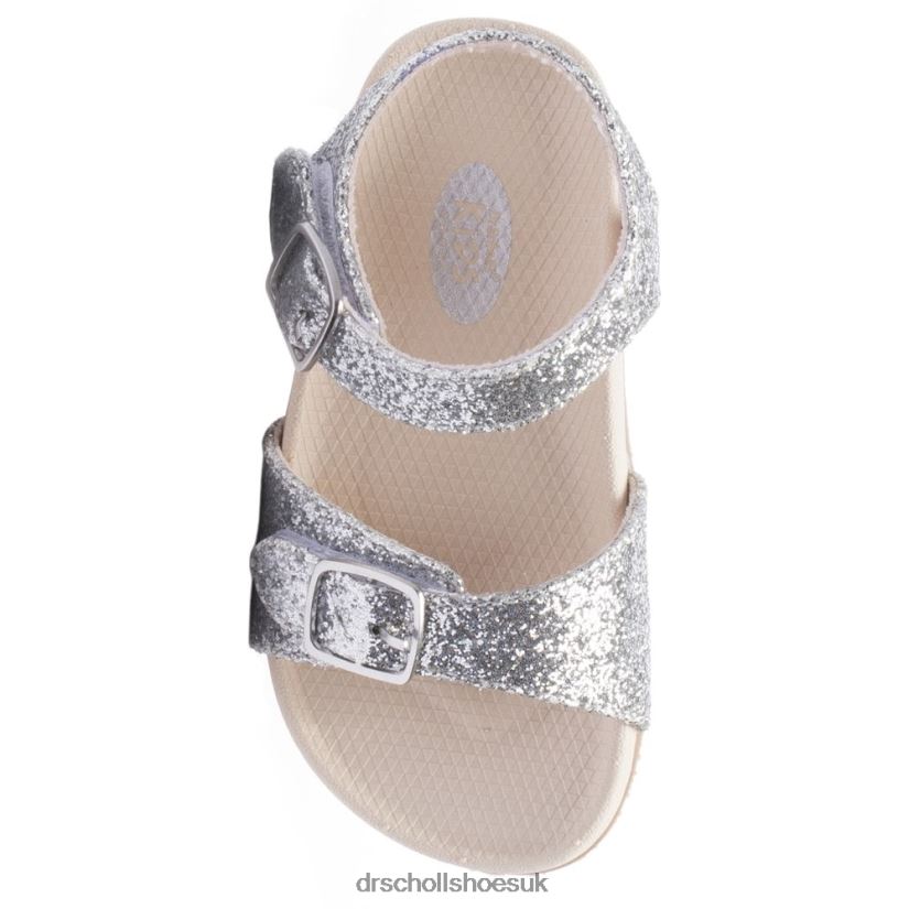 Toddler/Little Kid Isla Sandal 88LBTP322 Dr Scholl\s Silver Glitter