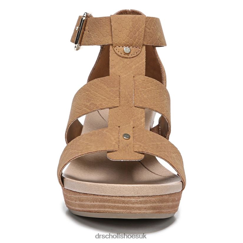 Unisex Barton Wedge Sandal 88LBTP164 Dr Scholl\s Saddle Snake Print