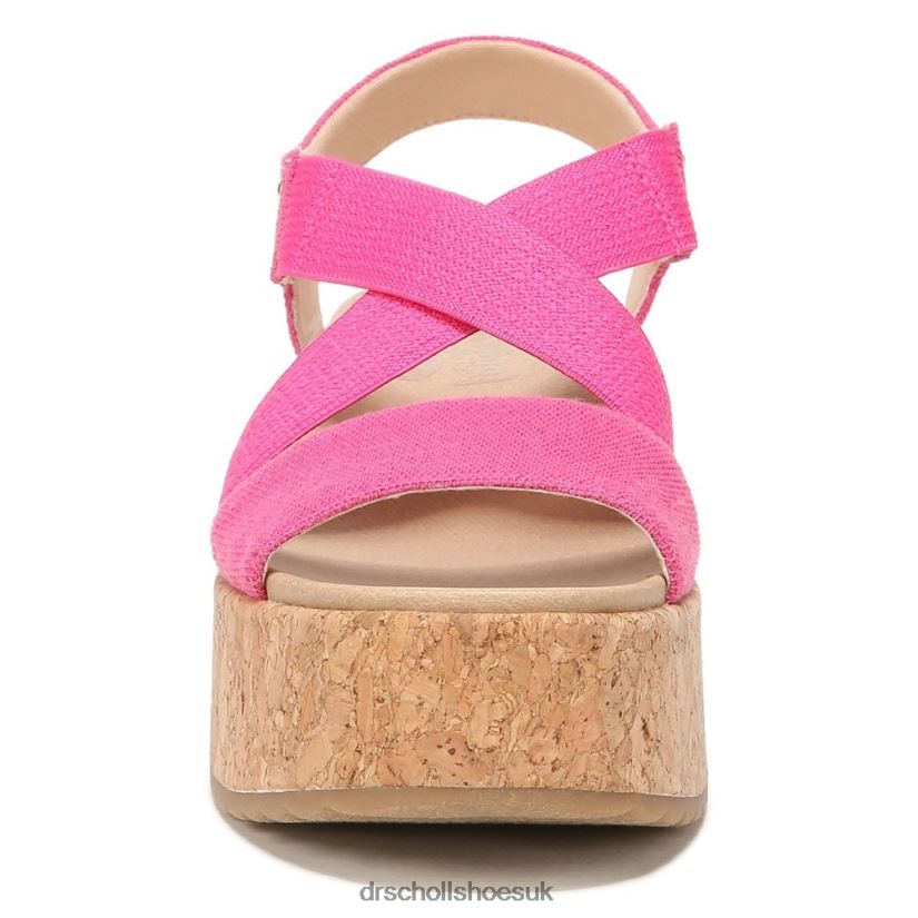 Unisex Dottie Strappy Wedge Sandal 88LBTP203 Dr Scholl\s Pink