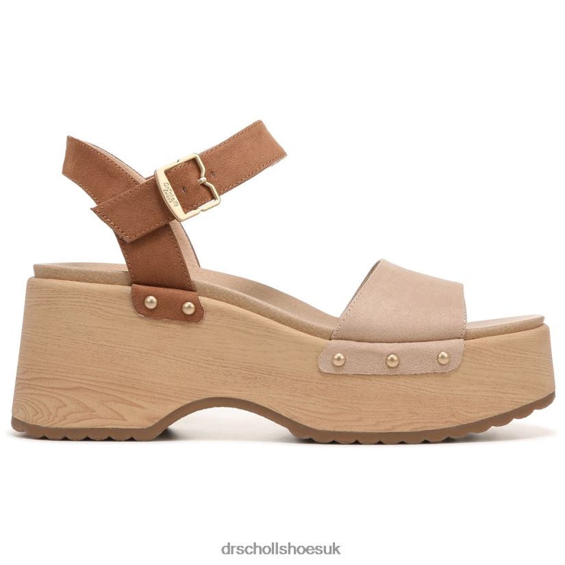 Unisex Dublin Platform Sandal 88LBTP238 Dr Scholl\s Light Brown