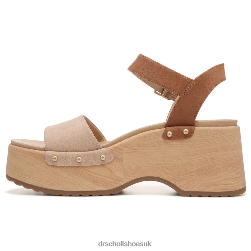 Unisex Dublin Platform Sandal 88LBTP238 Dr Scholl\s Light Brown