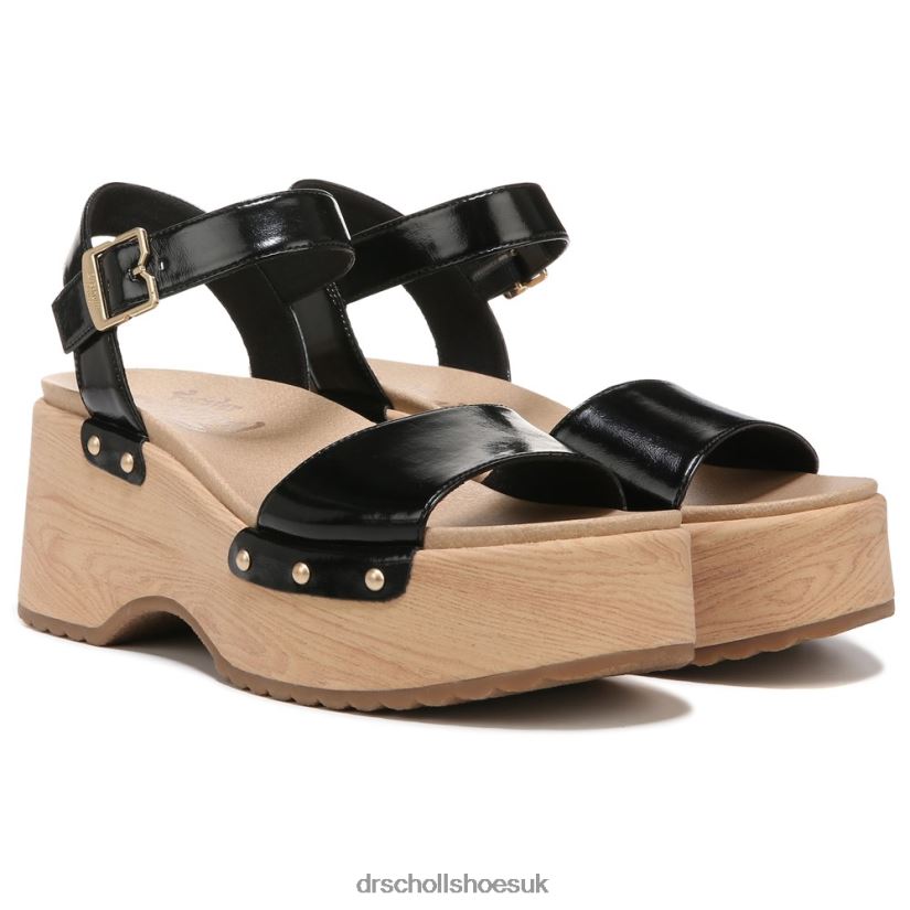 Unisex Dublin Platform Sandal 88LBTP239 Dr Scholls Black