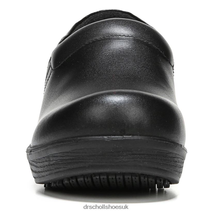 Unisex Dynamo Slip Resistant Clog 88LBTP153 Dr Scholl\s Black Leather