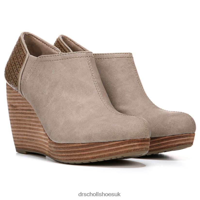 Unisex Harlow Wedge Bootie 88LBTP148 Dr Scholls Taupe