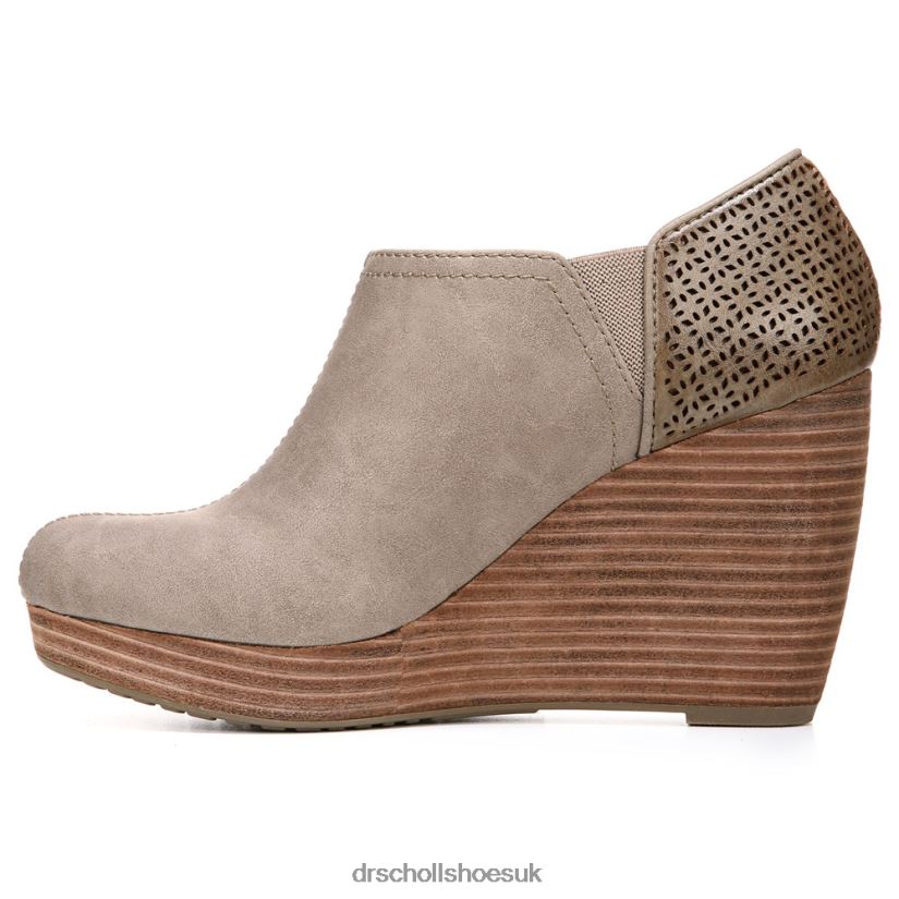 Unisex Harlow Wedge Bootie 88LBTP148 Dr Scholl\s Taupe