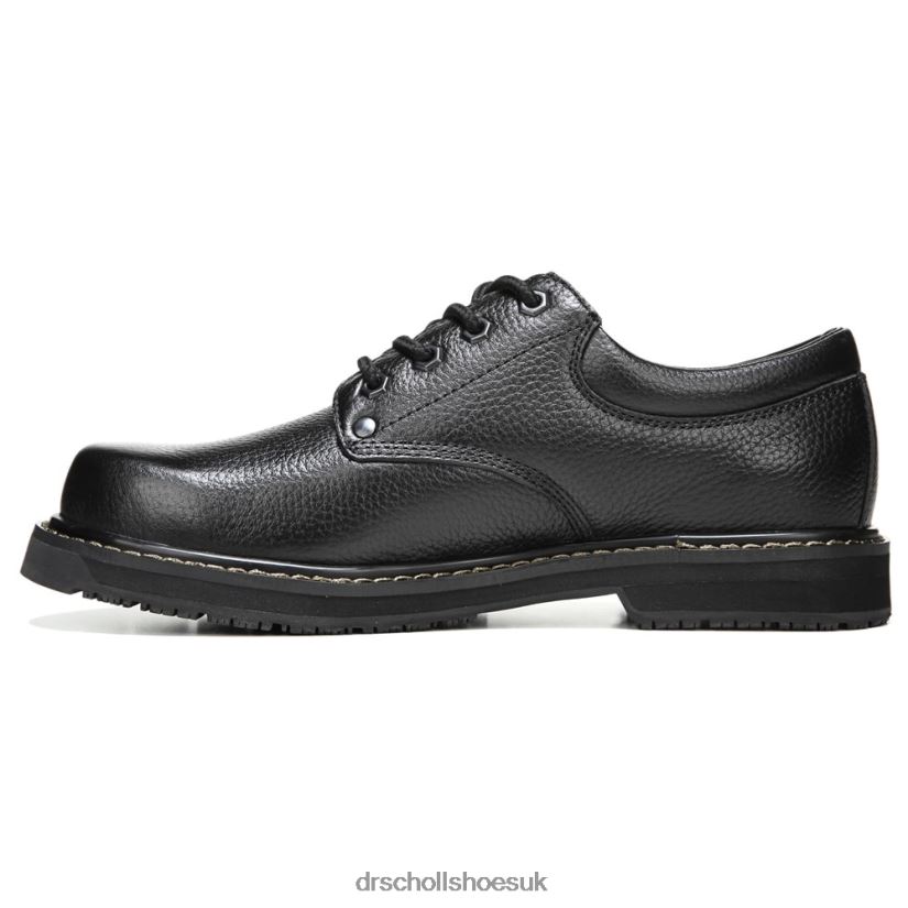 Unisex Harrington II Slip Resistant Oxford 88LBTP285 Dr Scholl\s Black Leather