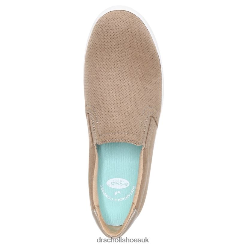 Unisex Madison Slip On Sneaker 88LBTP29 Dr Scholl\s Wood Brown Micro Perf