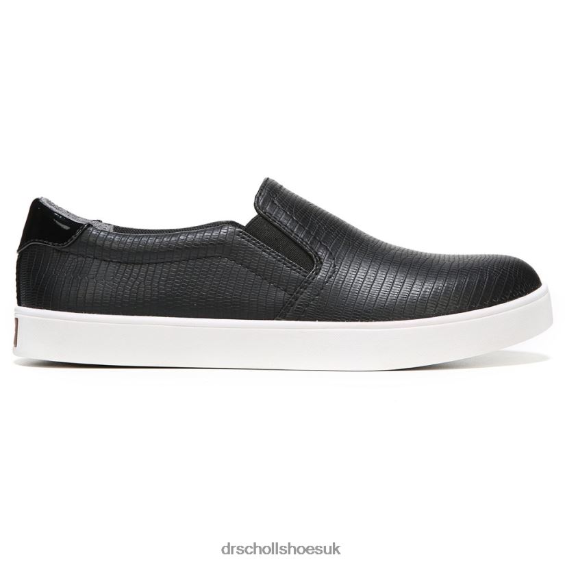 Unisex Madison Slip On Sneaker 88LBTP30 Dr Scholl\s Black Lizard