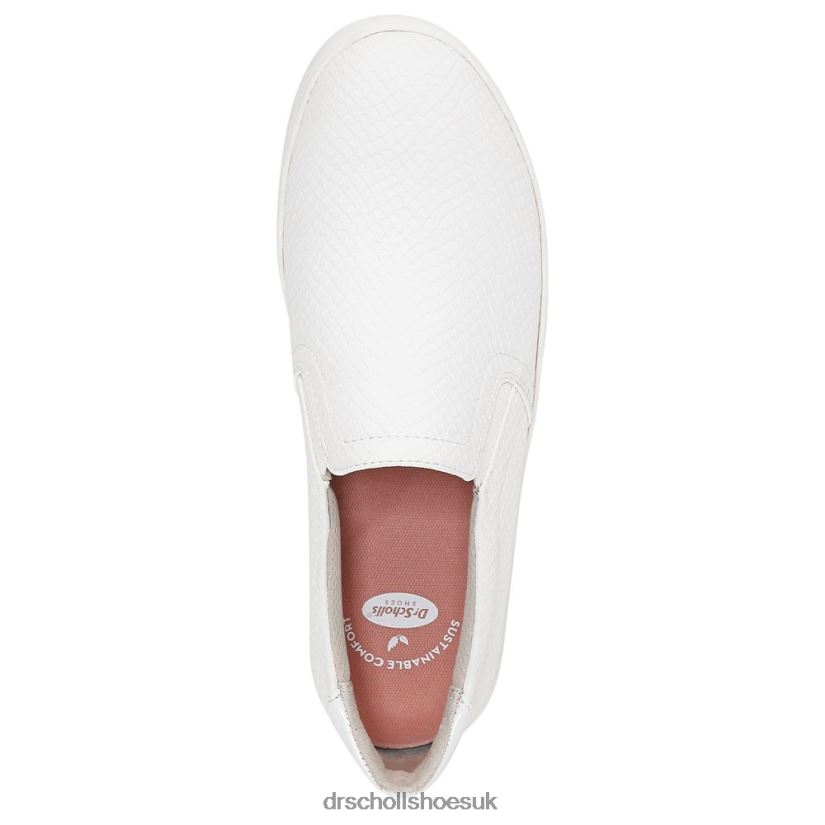 Unisex Madison Slip On Sneaker 88LBTP31 Dr Scholl\s White Lizard