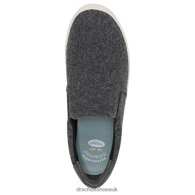 Unisex Madison Slip On Sneaker 88LBTP36 Dr Scholl\s Charcoal Fabric