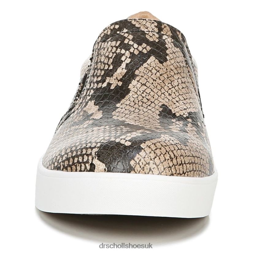 Unisex Madison Slip On Sneaker 88LBTP42 Dr Scholl\s Black/Tan Snake Print