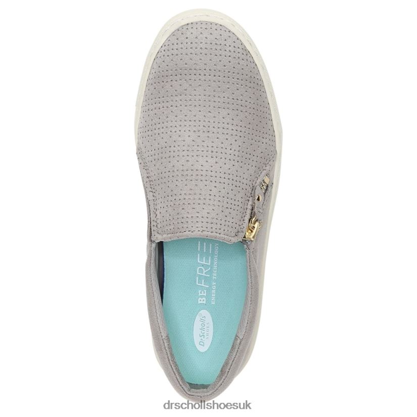 Unisex No Chill Slip On Sneaker 88LBTP220 Dr Scholl\s Soft Grey Microfiber