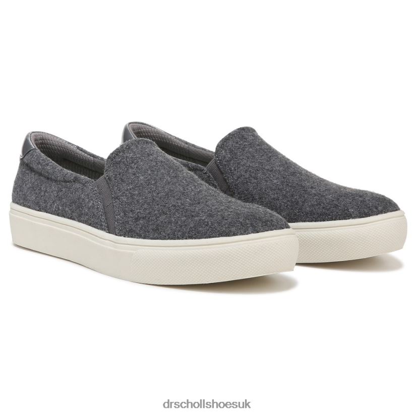 Unisex Nova Slip On Sneaker 88LBTP67 Dr Scholls Dark Grey Fabric