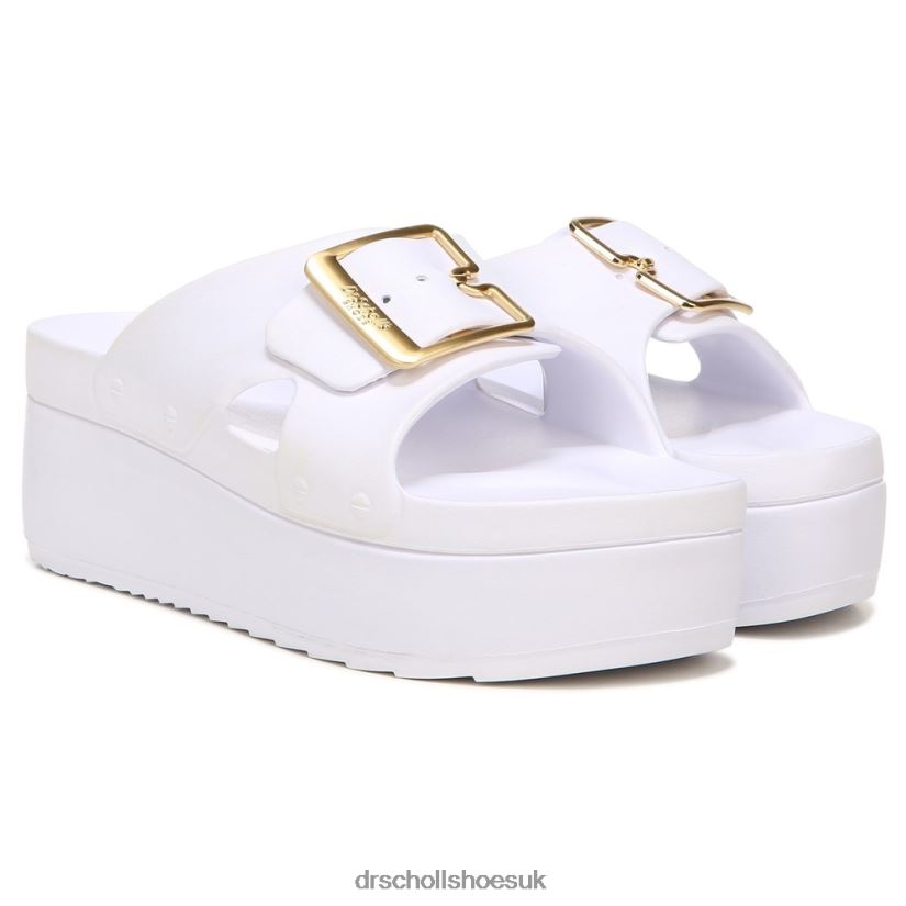 Unisex Original Goals Platform Sandal 88LBTP173 Dr Scholls White EVA