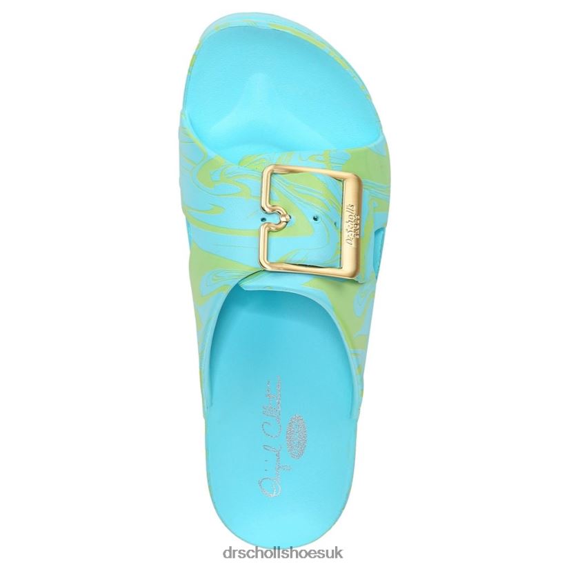 Unisex Original Goals Platform Sandal 88LBTP174 Dr Scholl\s Angel Blue EVA