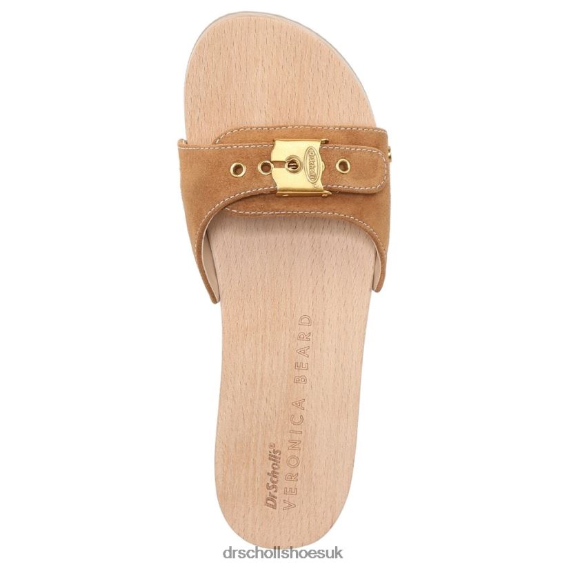 Unisex Original Sandal 88LBTP117 Dr Scholl\s x Veronica Beard Hazelwood Brown Suede