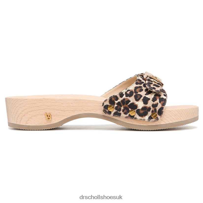 Unisex Original Sandal 88LBTP118 Dr Scholl\s x Veronica Beard Leopard Print Canvas