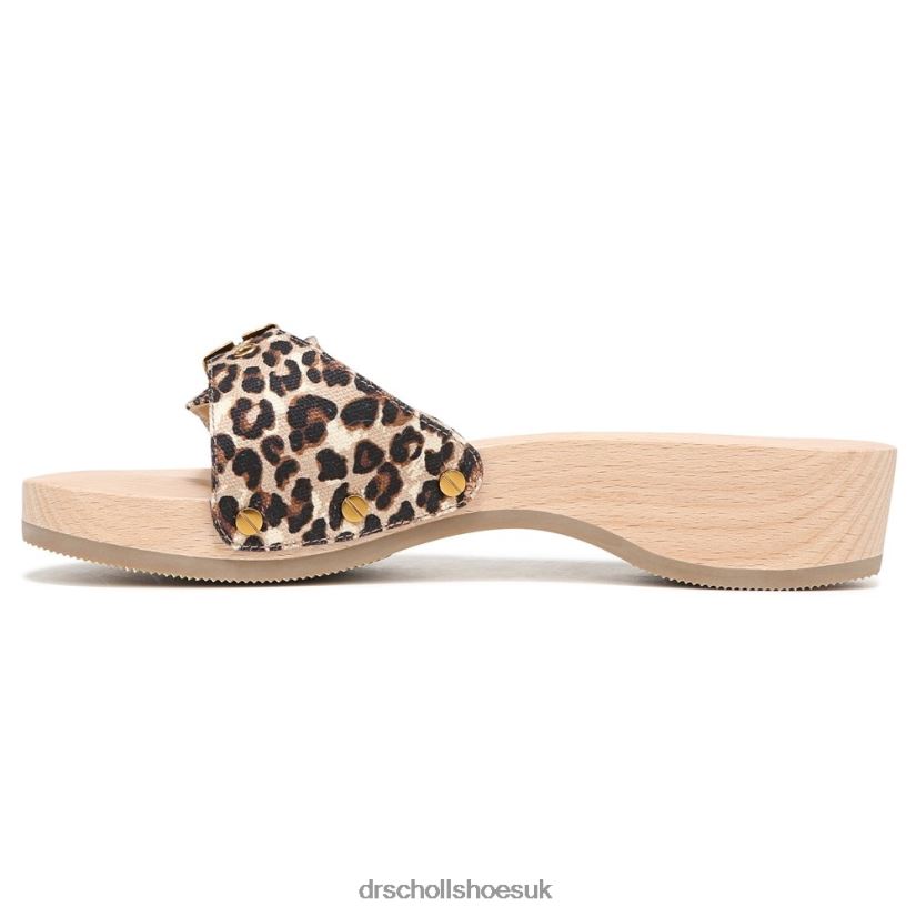 Unisex Original Sandal 88LBTP118 Dr Scholl\s x Veronica Beard Leopard Print Canvas