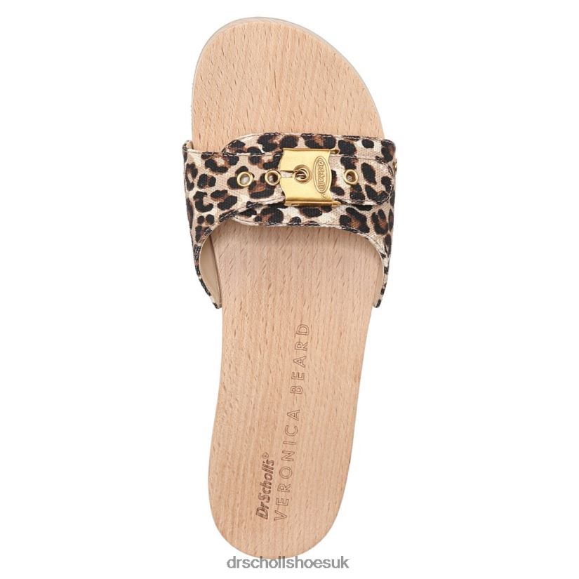 Unisex Original Sandal 88LBTP118 Dr Scholl\s x Veronica Beard Leopard Print Canvas