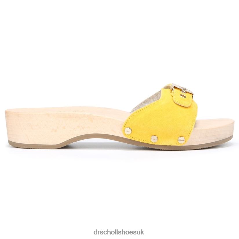 Unisex Original Sandal 88LBTP12 Dr Scholl\s Yellow Leather