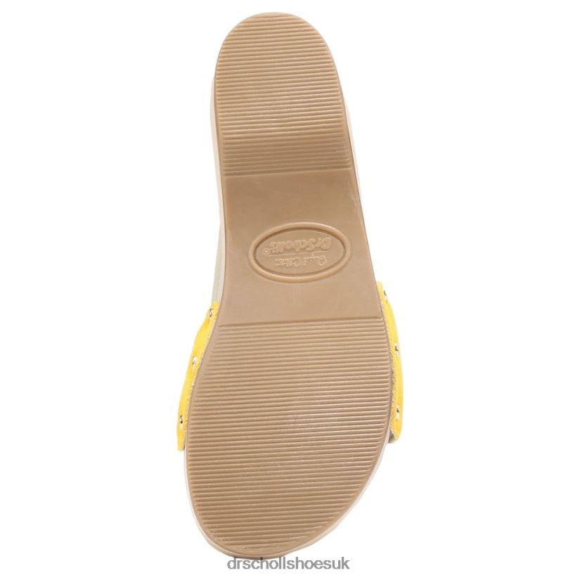 Unisex Original Sandal 88LBTP12 Dr Scholl\s Yellow Leather