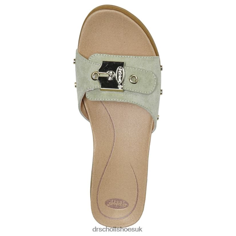 Unisex Originalist Sandal 88LBTP185 Dr Scholl\s Pistachio Microfiber