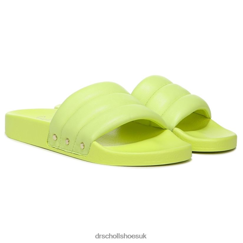 Unisex Pisces Chill Slide Sandal 88LBTP211 Dr Scholls Lime Leather