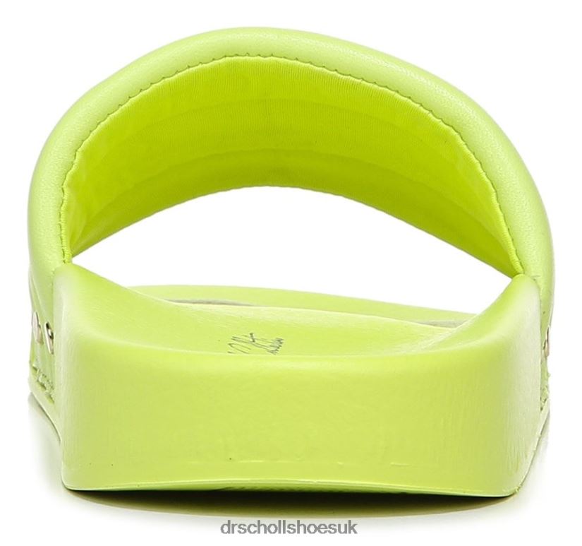 Unisex Pisces Chill Slide Sandal 88LBTP211 Dr Scholl\s Lime Leather