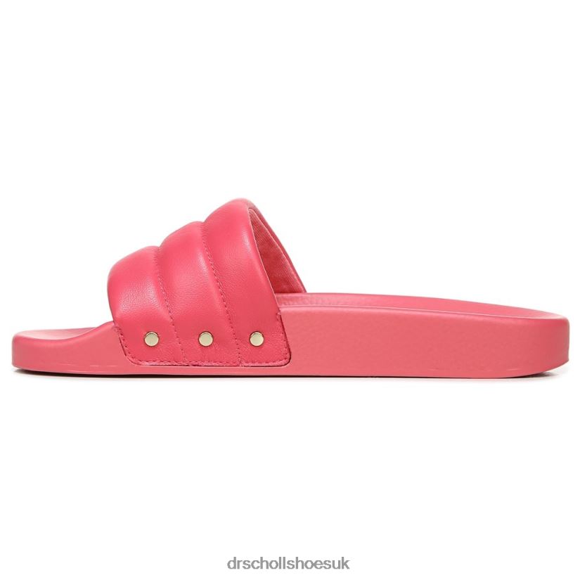 Unisex Pisces Chill Slide Sandal 88LBTP212 Dr Scholl\s Dark Pink Leather