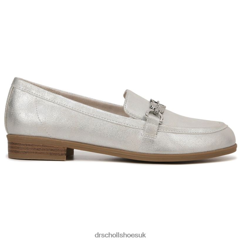 Unisex Rate Adorn Loafer 88LBTP106 Dr Scholl\s Silver Synthetic