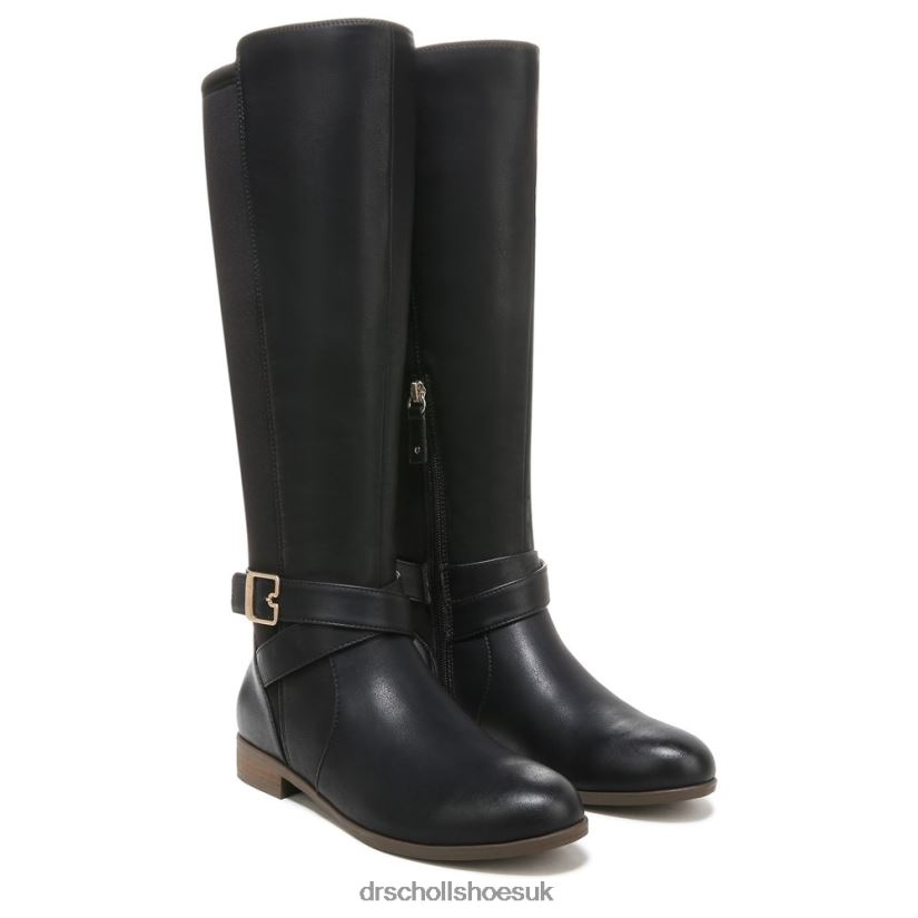 Unisex Rate Tall Boot 88LBTP107 Dr Scholls Black Synthetic