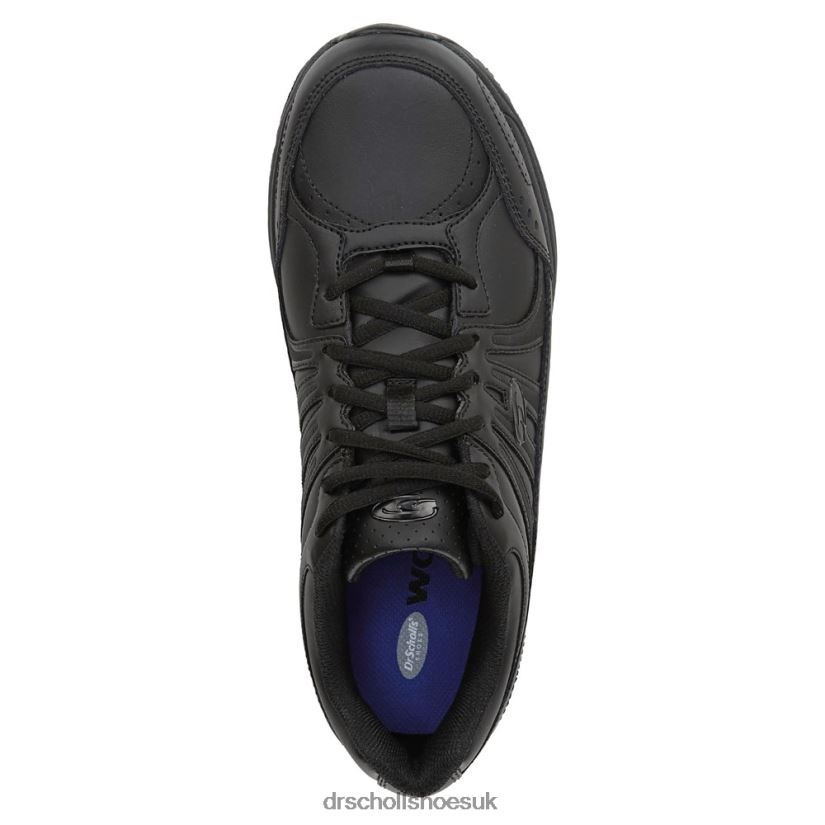 Unisex Titan 2 Slip Resistant Sneaker 88LBTP291 Dr Scholl\s Black Leather