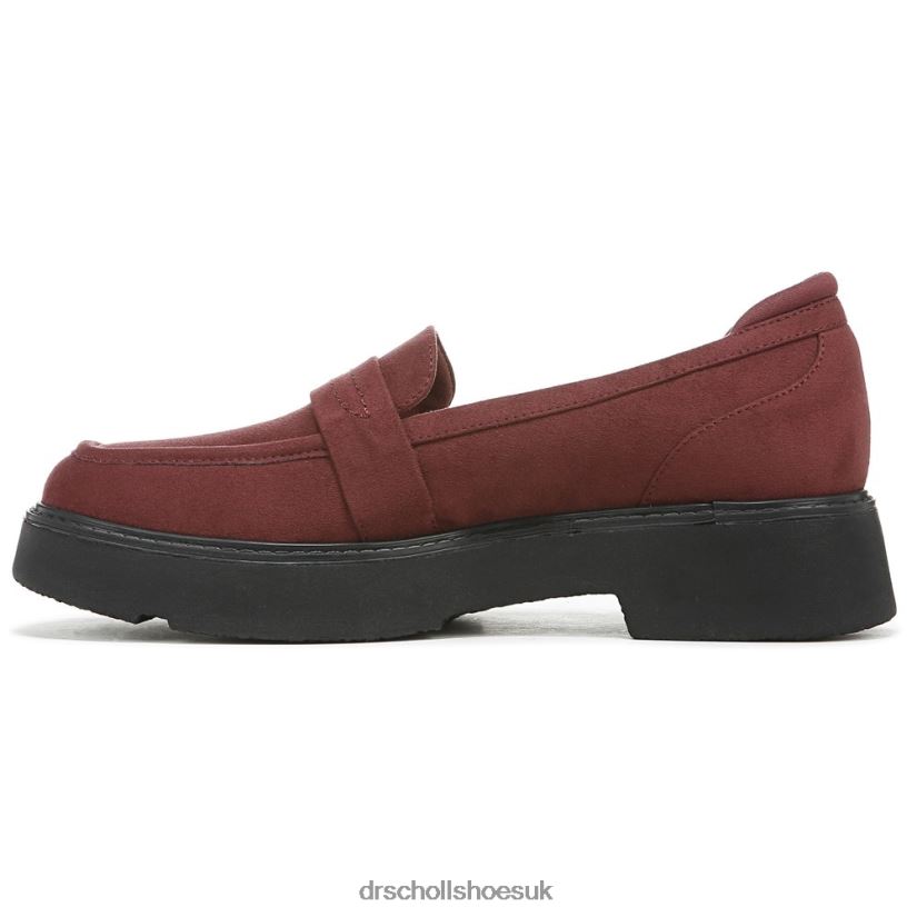 Unisex Vibrant Loafer 88LBTP227 Dr Scholl\s Rich Red Fabric