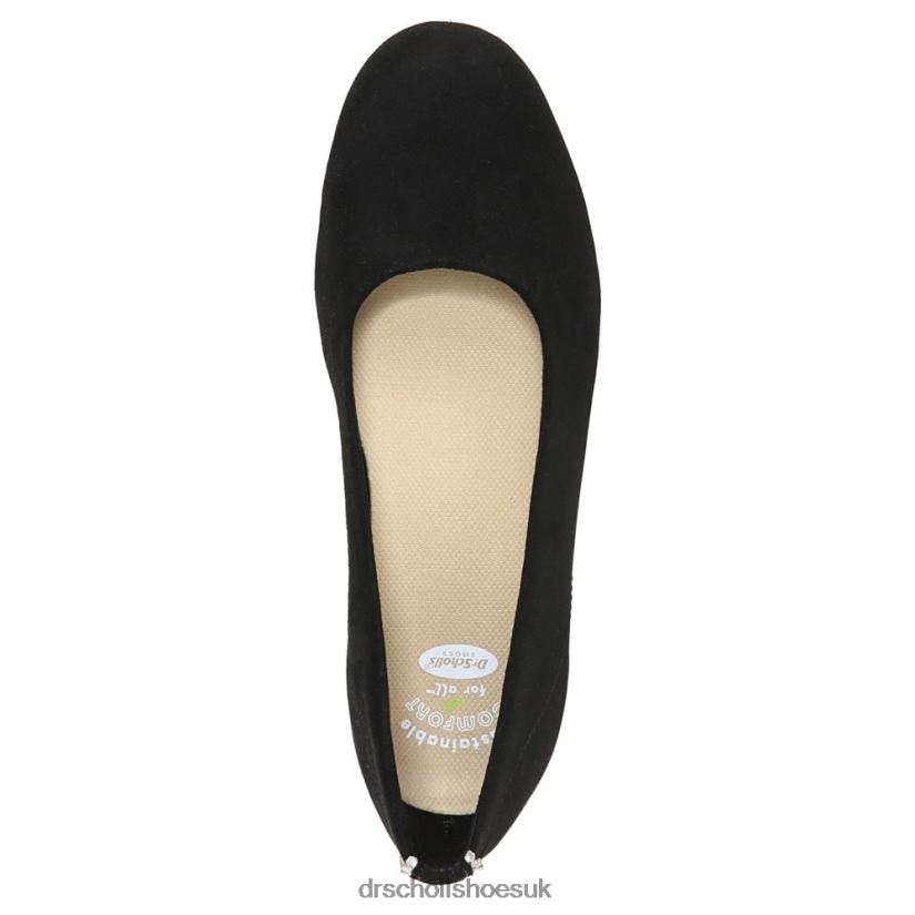 Unisex Wexley Ballerina 88LBTP73 Dr Scholl\s Black Fabric