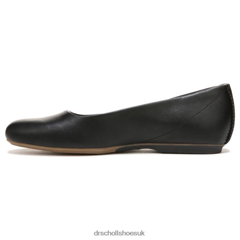 Unisex Wexley Ballerina 88LBTP74 Dr Scholl\s Black Synthetic