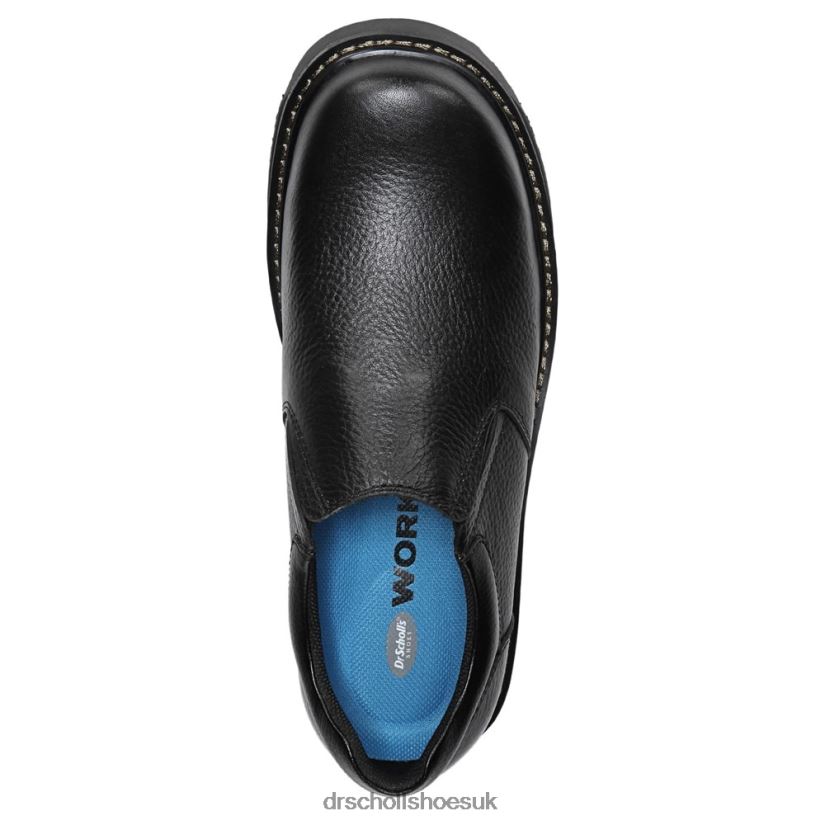 Unisex Winder II Slip Resistant Slip On 88LBTP290 Dr Scholl\s Black Leather