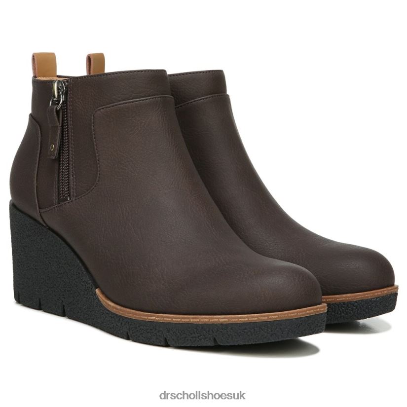 Unisex Bianca Wedge Bootie 88LBTP129 Dr. Scholl's Brown