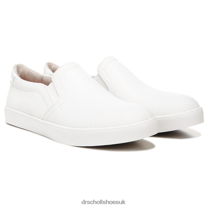 Unisex Madison Slip On Sneaker 88LBTP31 Dr. Scholl's White Lizard